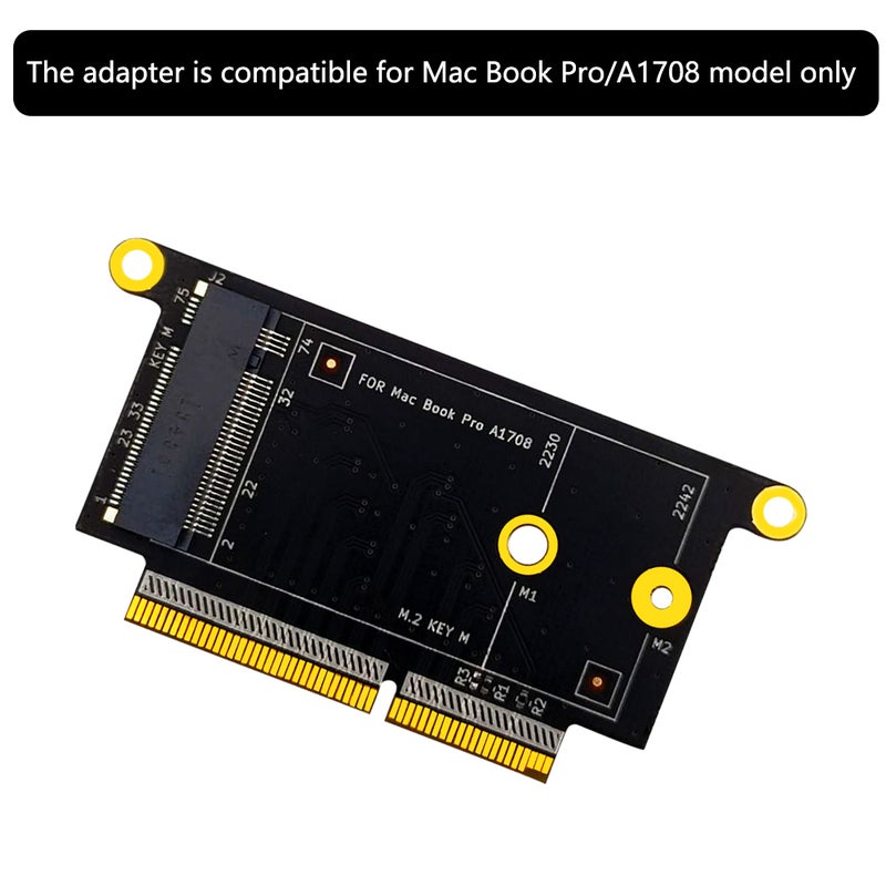 M.2 NVME SSD Adapter Card M.2 NVMe Key M 2230/2242 SSD Converter Card Replacement for MacBook Pro A1708 - Image 3