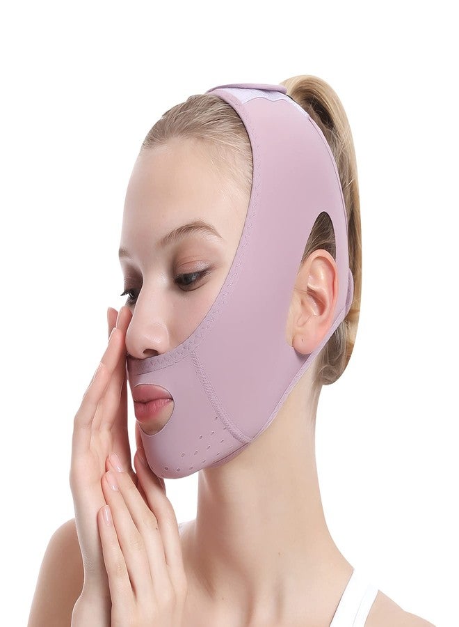 Face Lifting Belt - Face Lift Band Soothing&Comfy Facial Lifting Strap, Breathable Outline Lifting Shaping Face Bandage Chin Up Face Lifting - Image 1