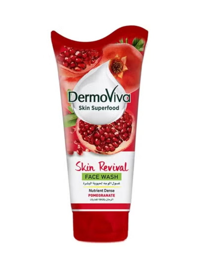DermoViva Skin Revival Pomegranate Face Wash 150ml - Image 1