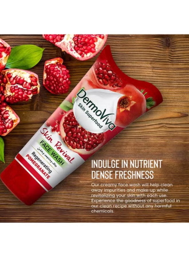 DermoViva Skin Revival Pomegranate Face Wash 150ml - Image 3