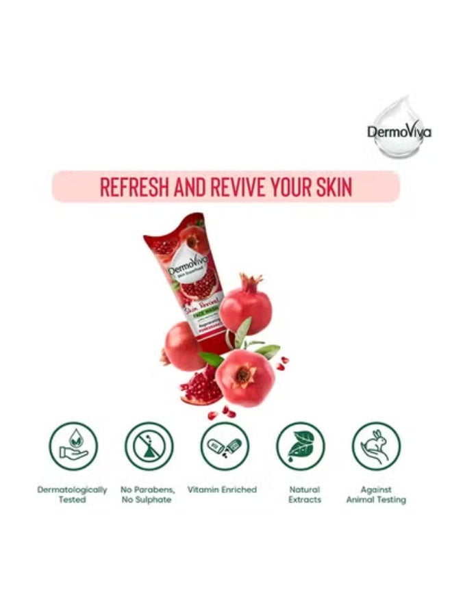 DermoViva Skin Revival Pomegranate Face Wash 150ml - Image 5