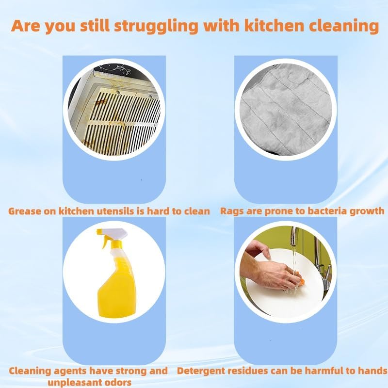 YERTAA CleaningWipes for Microwaves and Cooktops, Easily Removes Food and Grime Buildup, Great for Home and Kitchen Use - 80 Count,Professional Grade Heavy-Duty Cleaning，Convenient Stove Cleaner - Image 5