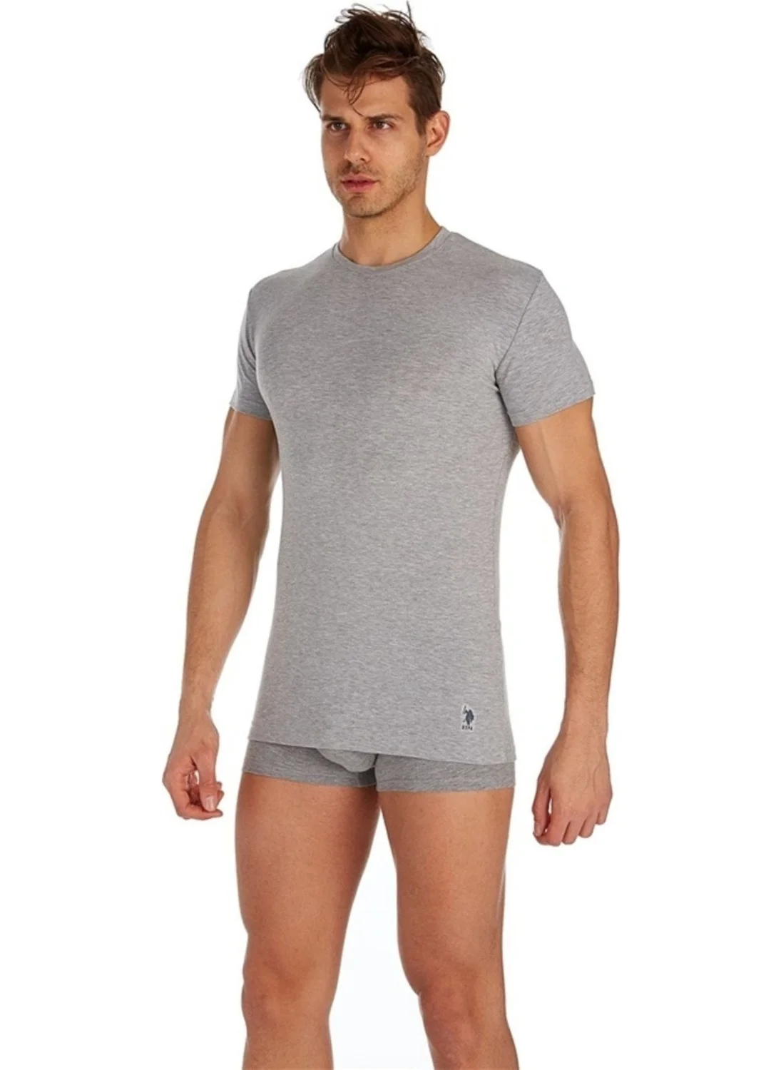 يو اس بولو اسن 2-Pack Round Short Sleeve T-Shirt