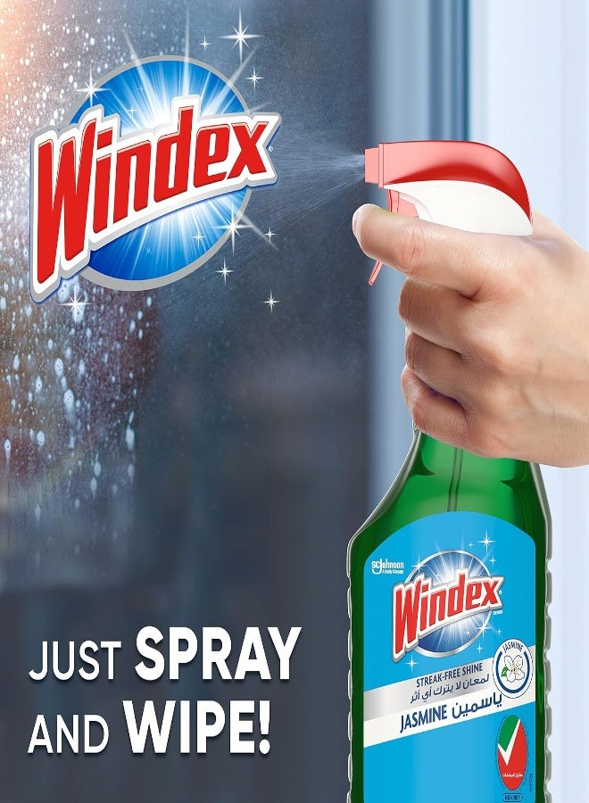 AKDC Windex Jasmine Window & Glass Cleaner, Streak Free Shine, Works On Smudges & Fingerprints, 750Ml - Image 3