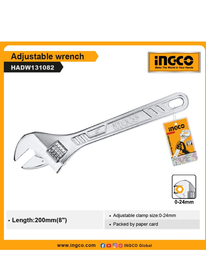 INGCO INGCO Adjustable Wrench 200mm - HADW131082  - Image 3