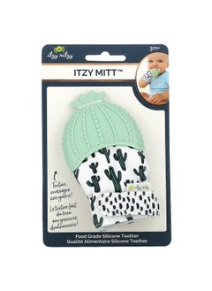 Itzy Ritzy Silicone Teething Mitt - Soothing Infant Teething Mitten with Adjustable Strap, Crinkle Sound & Textured Silicone to Soothe Sore & Swollen Gums - Baby Teething Toy For 3 Mos & Up, Cactus - pzsku/ZE3E4112F1CF36D44724EZ/45/_/1737031926/849e6f3b-c348-4478-bedc-3d429a8b7611