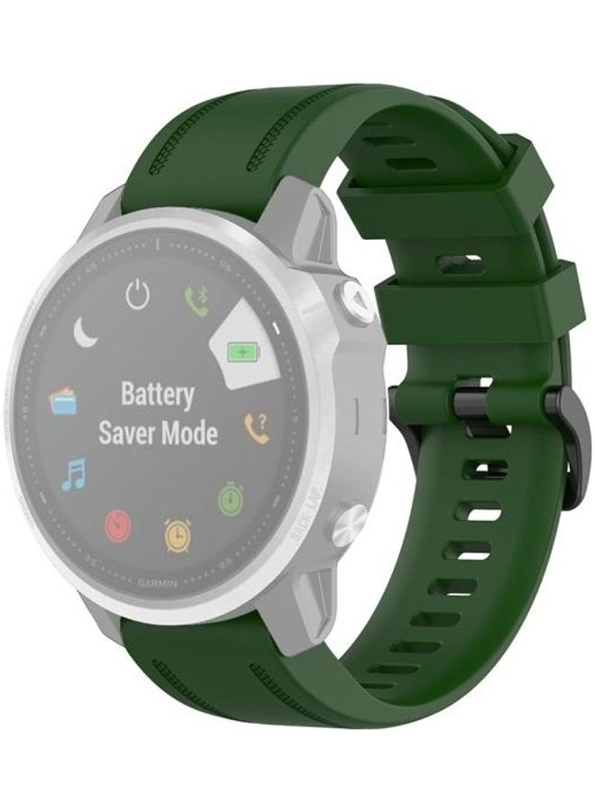 NIBEMINENT Quick Release Replacement Band For Garmin Fenix 6S 20mm Army Green - Image 1