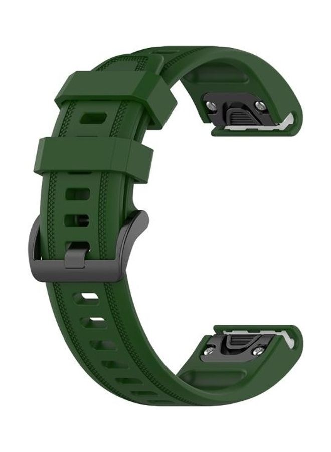 NIBEMINENT Quick Release Replacement Band For Garmin Fenix 6S 20mm Army Green - Image 3