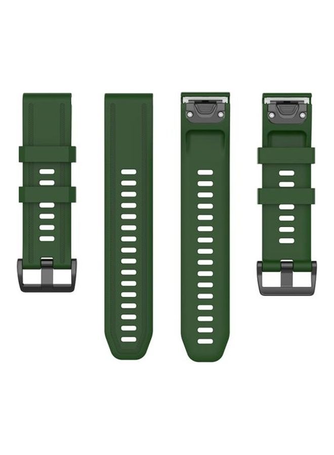 NIBEMINENT Quick Release Replacement Band For Garmin Fenix 6S 20mm Army Green - Image 5