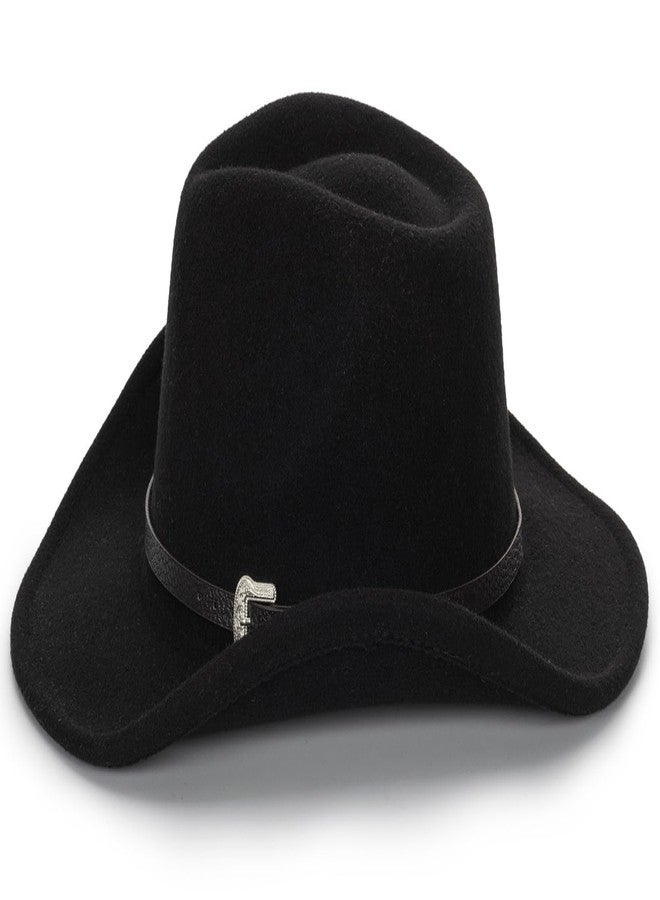 CXQRR Cowboy Hat for Boys Girls Western Felt Fedora Hat for Kids 3-6 Years - Image 2