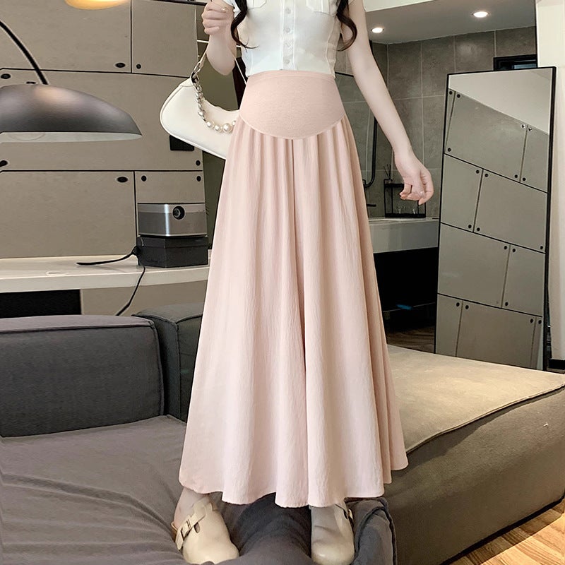Summer Maternity Fashion Loose Capri Skirt Pants Blue theme - Image 1