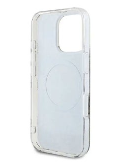 GUESS Magsafe IML 4G Design Hard Case With Peony for iPhone 16 Pro Max / Comfortable and Secure Grip / Easy Snap-On / Accurate Cutouts - Brown  - Image 4