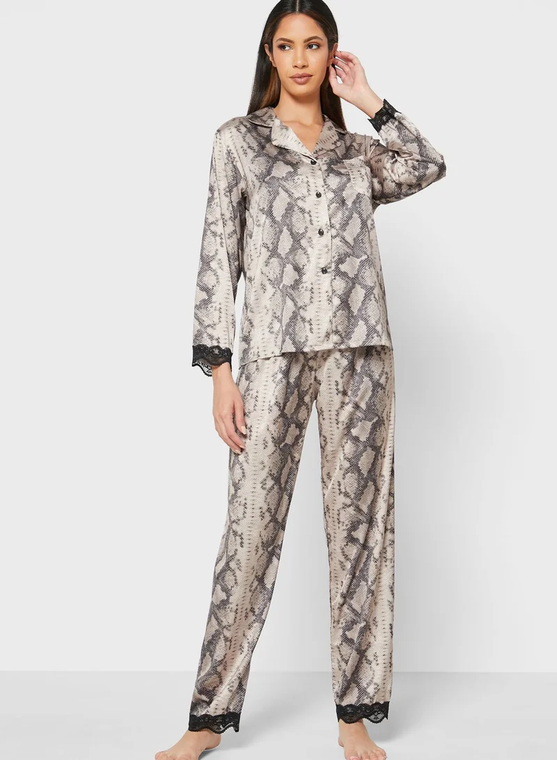 Khizana Printed Pyjama Set