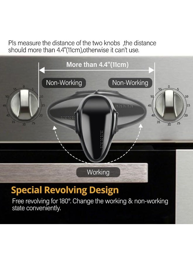 EUDEMON Childproof Oven Door Lock, Oven Front Lock Easy to Install and Use Durable and Heat-Resistant 3M Tapes no Tools Need or Drill(1 Pack,Grey) - Image 4