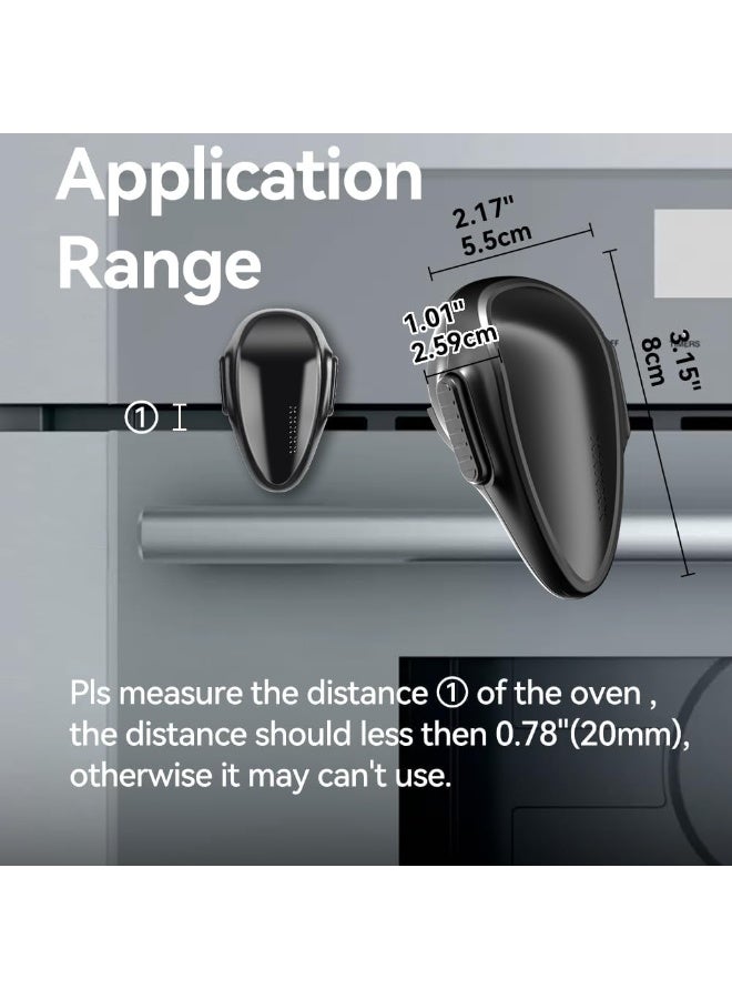 EUDEMON Childproof Oven Door Lock, Oven Front Lock Easy to Install and Use Durable and Heat-Resistant 3M Tapes no Tools Need or Drill(1 Pack,Grey) - Image 5
