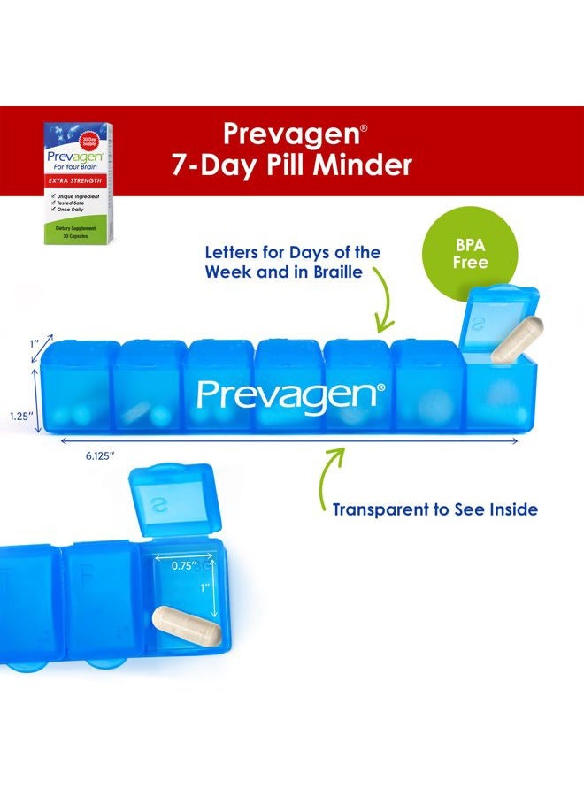 Prevagen قوة إضافية 20 ملغ، 30 كبسولة، مع أبوأكوارين وفيتامين د، منظم حبوب لمدة 7 أيام - Image 2