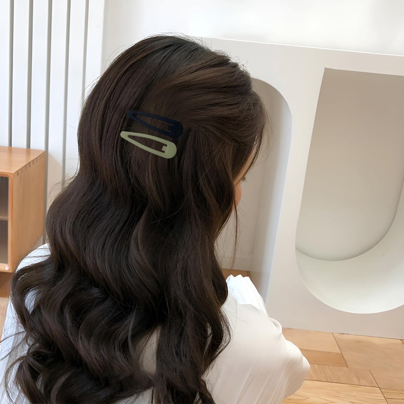 Cptots Small Hair Barrettes For Women No Slip Metal Snap Clips For Thin And Fine Hair,Matte Black Brown Green Gray,20 PCS,1.97 x 0.5 Inch. - Image 3