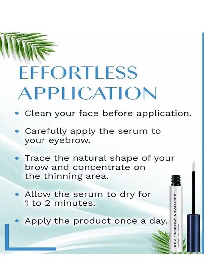 REVITALASH COSMETICS - Eyebrow Advanced Serum 3ml, Advanced Eyelash Conditioner, Enhances & Protects Anst Breakage, Improve Flexibility and Shine, Apply Dry Eyebrows Once a Day For Stronger, Healthier-Looking Brows - Image 1