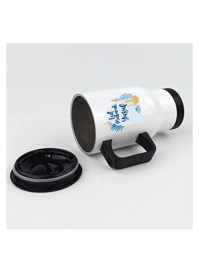 PRINTSHOP4ME Ramadan Stainless Steel Travel Mug - Gift for Ramadan - Friends - Colleagues - Ramadan Coffee Mug for Hot or Cold Beverages  - Image 4