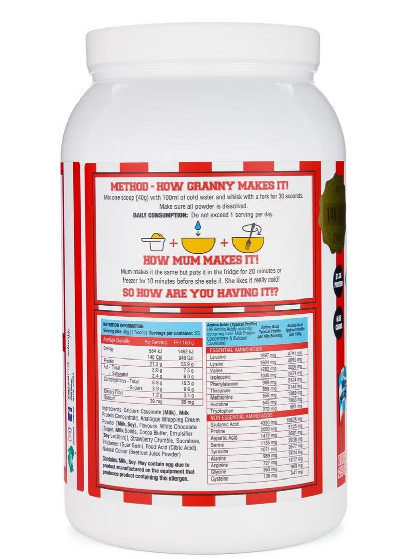 Adonis Adonis Cookie Dough White Choc Berry 1kg - Image 2