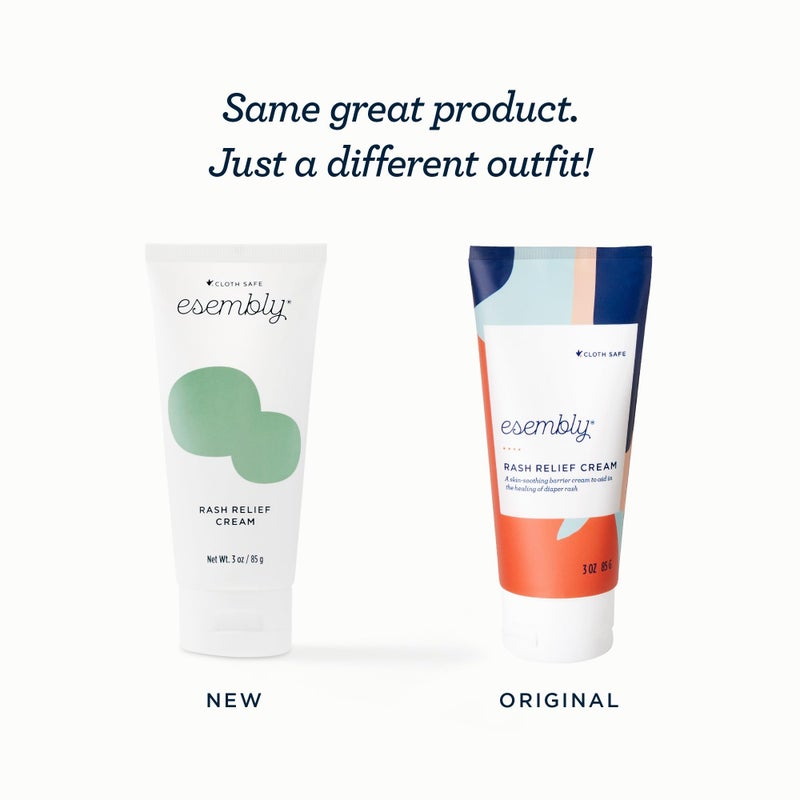 Esembly Rash Relief Cream, Organic and Cloth Friendly Zinc Oxide Barrier Cream, Soothes and Heals Diaper Rash, Natural Aid for Baby Bottom Discomfort, 3oz - Image 2