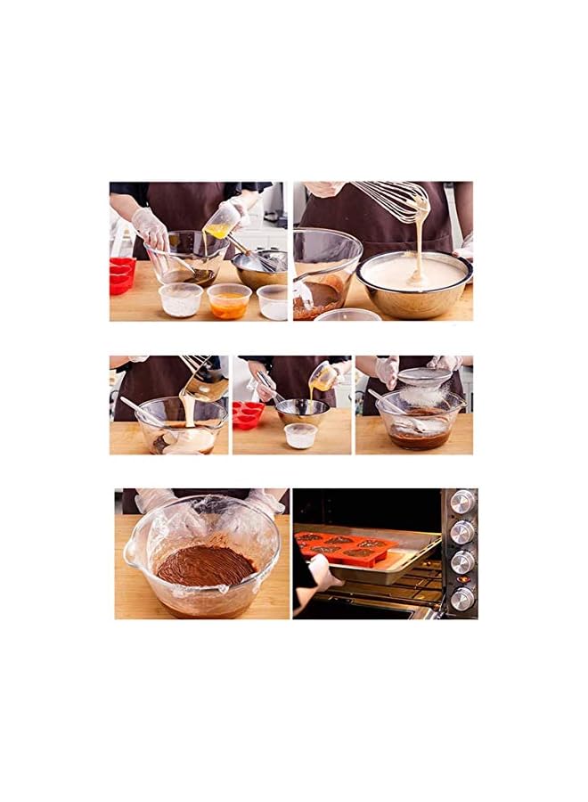 S-TOP Cake Mould, 8 Triangle Cavity Silicone Portion Scottish Scone & Cornbread Pan Slices Pastry Pan Soap, Cake, Bread, Cupcake Cheesecake 8 Cavity Silicone Portion Cake Mould, Red - Image 4