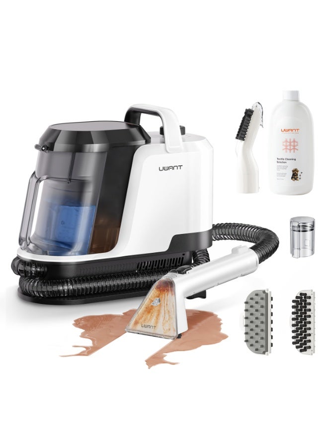 UWANT منظف السجاد الخالي من البقع UWANT Y100 بقوة شفط 18500Pa، منظف سجاد ومفروشات محمول، للكنب، السيارة، المطبخ، إزالة البقع الصعبة، ضمان لمدة سنة - Image 1