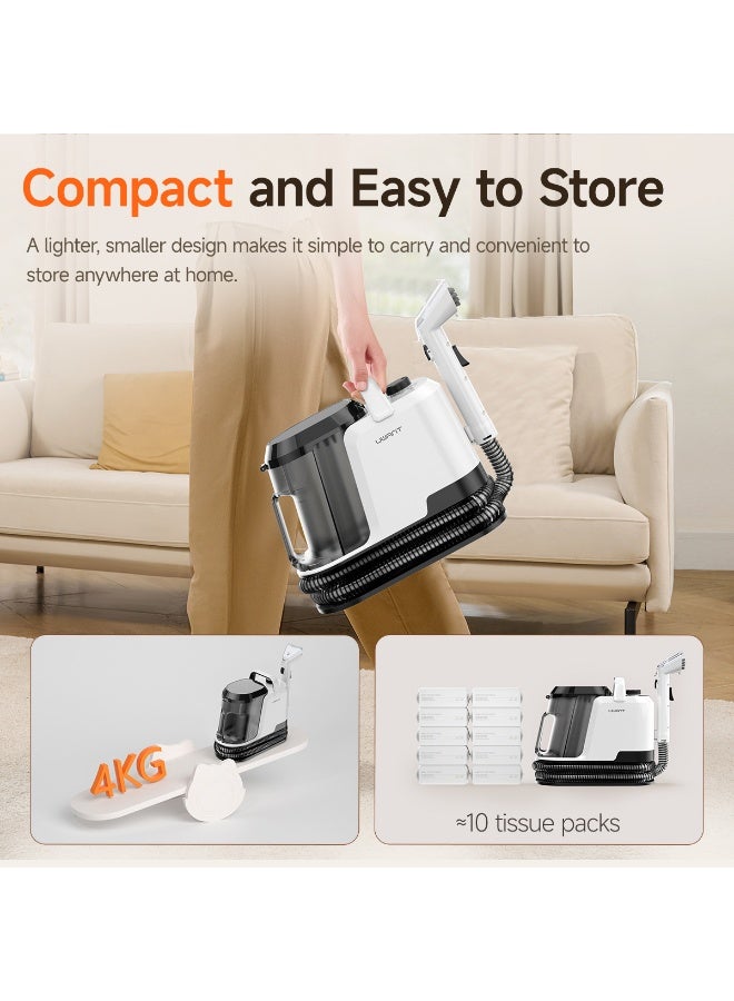 UWANT منظف السجاد الخالي من البقع UWANT Y100 بقوة شفط 18500Pa، منظف سجاد ومفروشات محمول، للكنب، السيارة، المطبخ، إزالة البقع الصعبة، ضمان لمدة سنة - Image 5