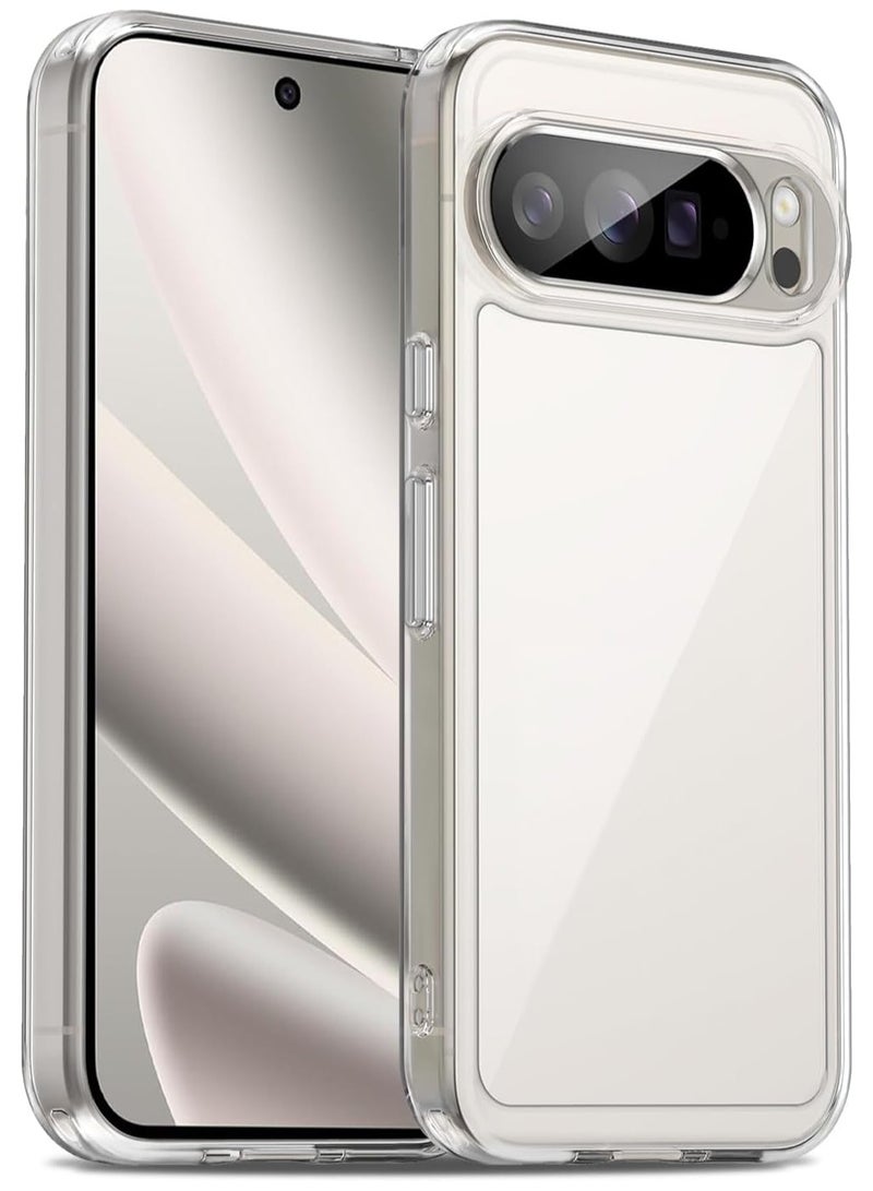 Crystal Clear Transparent Phone Case Google Pixel 10 Pro XL – Slim Ulta Thin Hard TPU Shockproof Cover, Anti-Yellowing Crystal Clear Protective Back Case with Camera Protection - Image 1