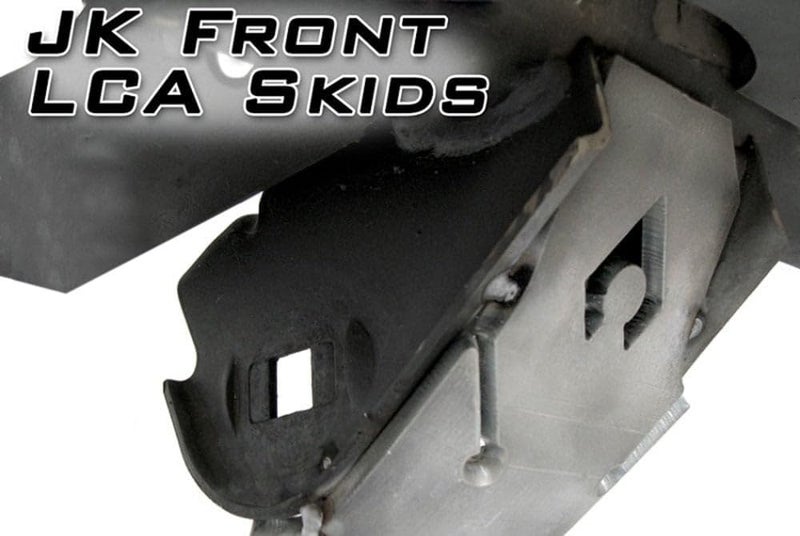 Artec Industries JK4404 Front Lower Control Arm Skids for Jeep Wrangler - Black - Image 2