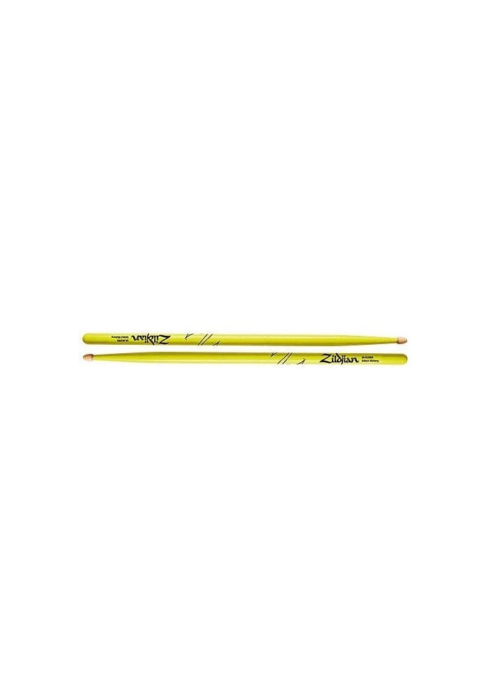 Zildjian 5A Acorn Neon Yellow Drumsticks - Image 3