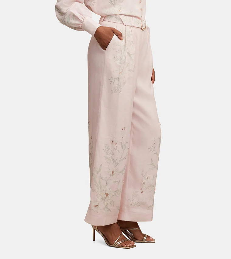 فورايفر نيو Parker Embroidered Pallazo Pant