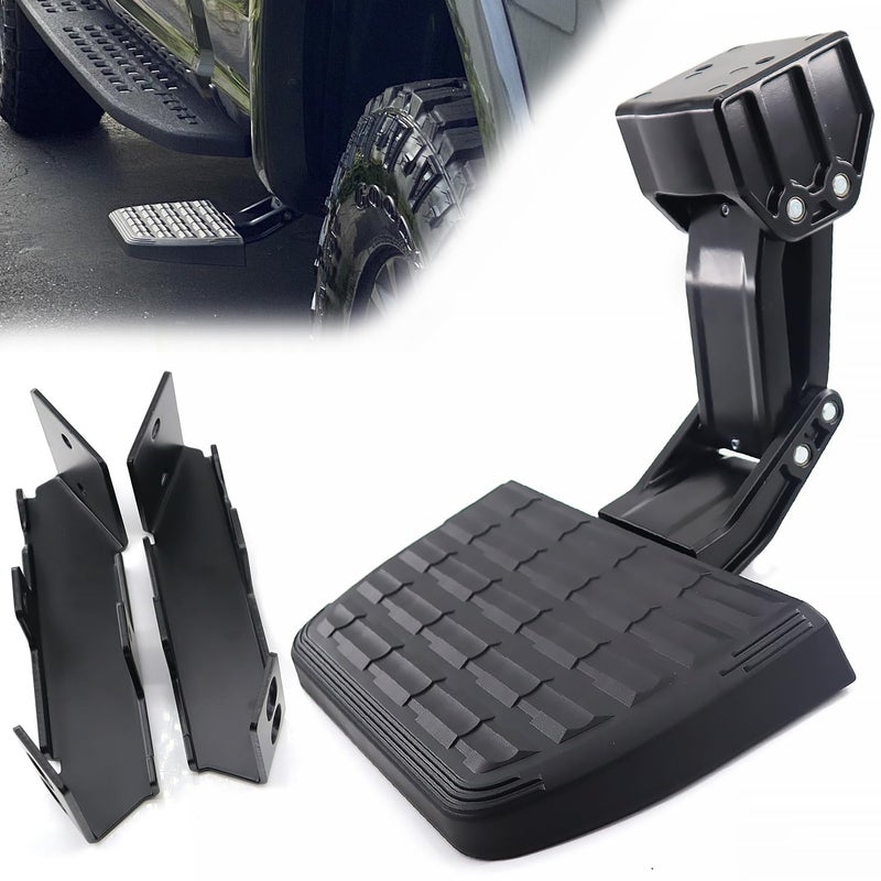 Generic QHHR 75413-01A Truck Side Step Retractable Step Compatible with 2017 2018 2019 2020 2021 2022 Ford F250 F350 Super Duty  - Image 1