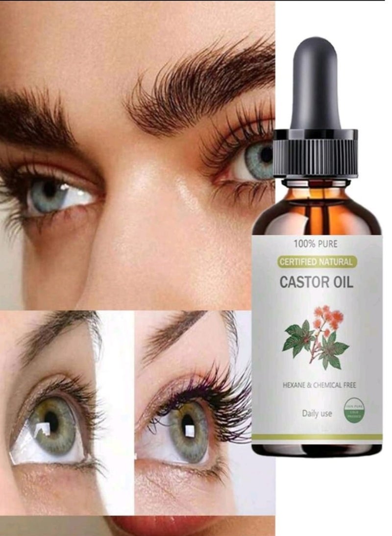 إم إي سي زيت الخروع الطبيعي العضوي، نقي 100%، خالي من الهكسان، معصور على البارد لدعم شعر ورموش وحواجب أقوى وأكثر كثافة 50 مل - Image 2