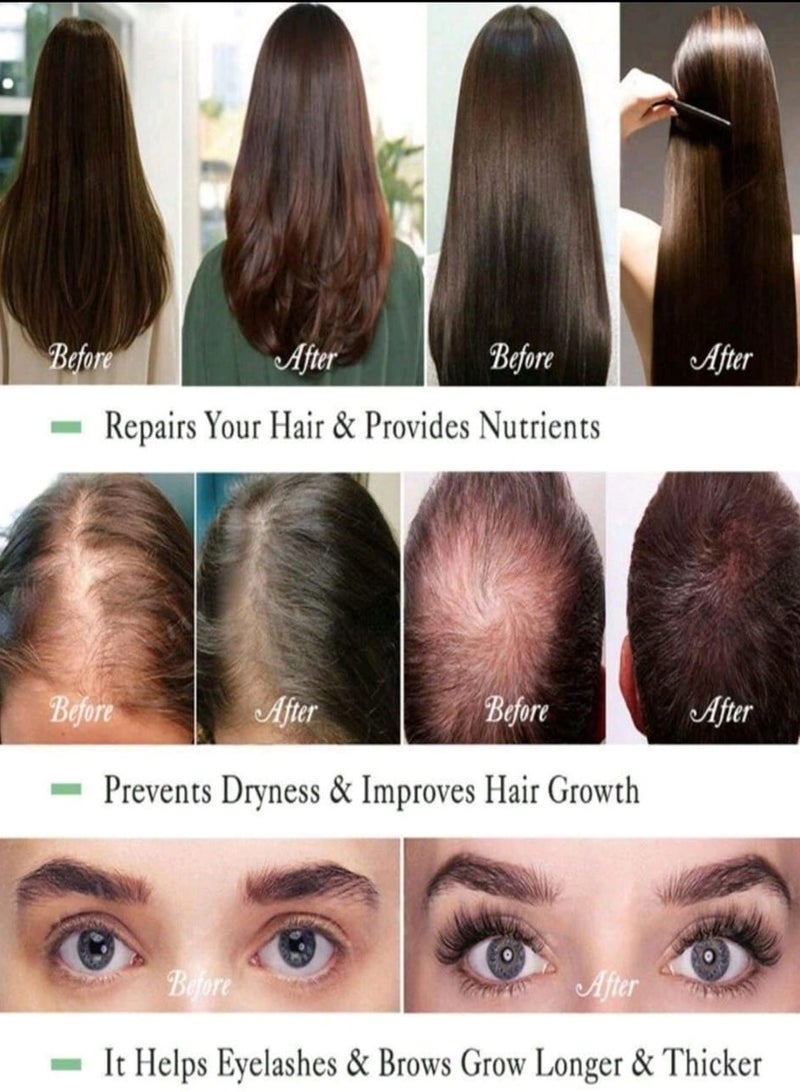 إم إي سي زيت الخروع الطبيعي العضوي، نقي 100%، خالي من الهكسان، معصور على البارد لدعم شعر ورموش وحواجب أقوى وأكثر كثافة 50 مل - Image 4