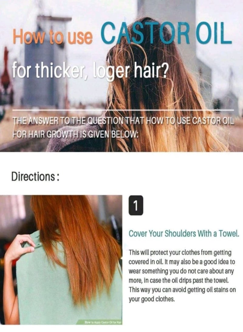 إم إي سي زيت الخروع الطبيعي العضوي، نقي 100%، خالي من الهكسان، معصور على البارد لدعم شعر ورموش وحواجب أقوى وأكثر كثافة 50 مل - Image 5