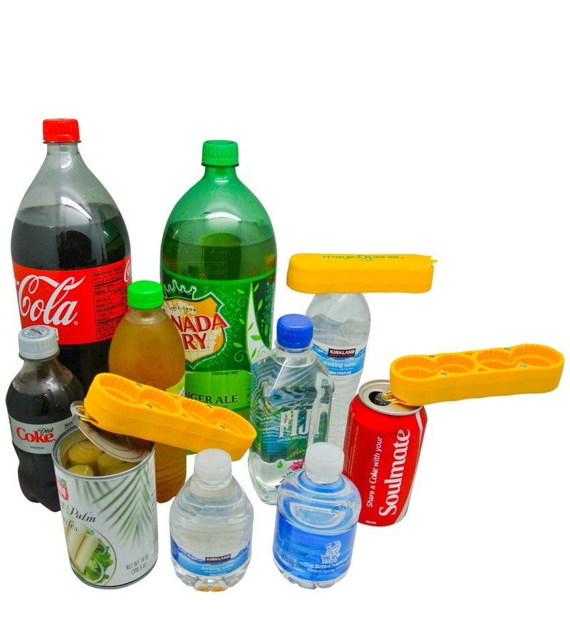 magic Opener COMBO â€“ 1 mO MINI for small plastic caps & 1 mO PLUS for larger plastic caps See Pictures for Better Understanding â€“ Soda Opener - Water Opener | Twist-off | Good for 16 sizes | Help Aids - Image 5