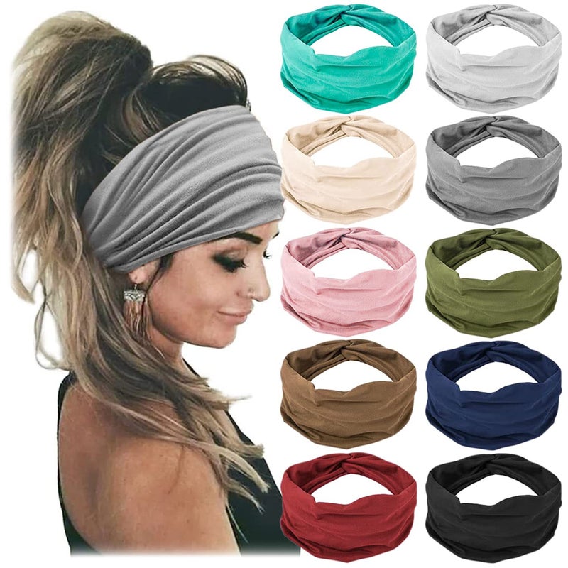 Generic Bohemian Elastic Sports Headband for Women suit 4# 