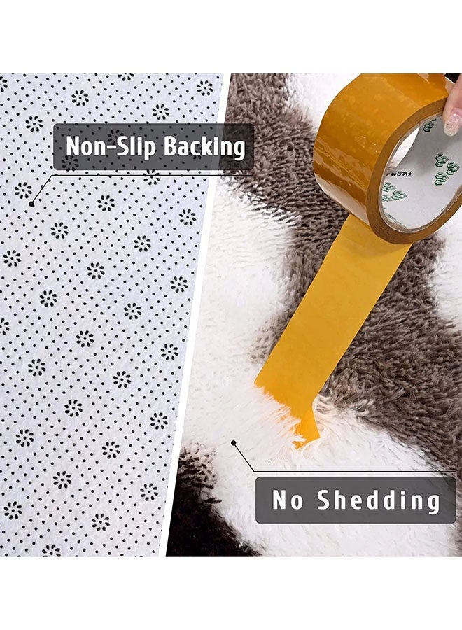 Long Hair Tie-Dyed Carpet, Area Fluffy Carpet, Extra Soft Carpet Moroccan Rugs for Bedroom Living Room Dorm Kids, High Pile Floor Rug Decor Kids Room, Nursery, Home Decor - Image 5