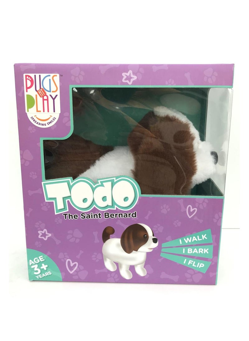 PUGS AT PLAY Pugs At Play Flipping Todo, Battery Operated | Soft Toy | Interactive Plush Toy | Gift for Kids and Adults  - Image 5