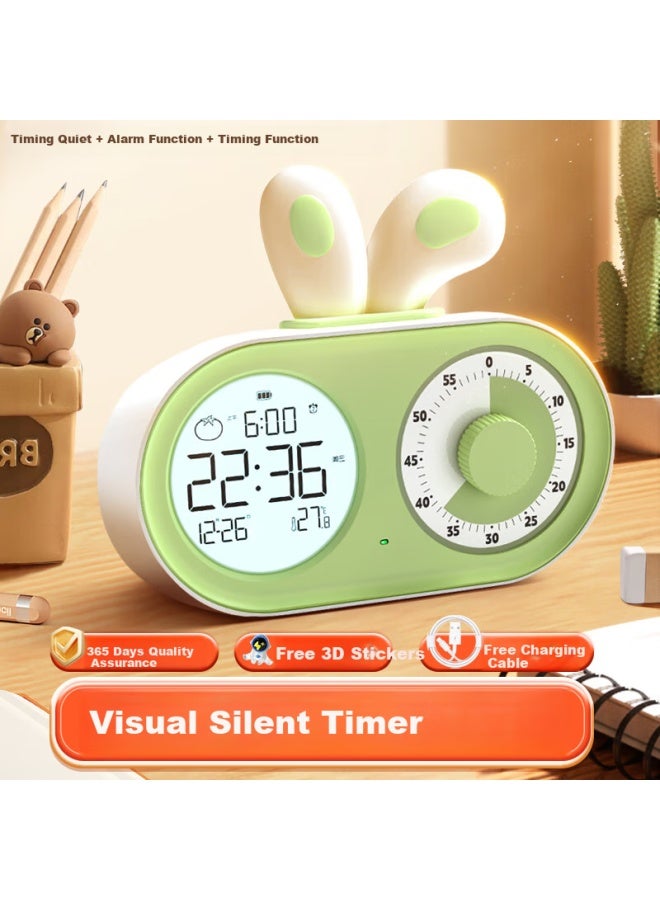 Timess Visual Timer Alarm Clock For Students And Children, Smart Wake-up Device With Night Light, Rechargeable Time Management Tool For Rooms And Timers - Image 1