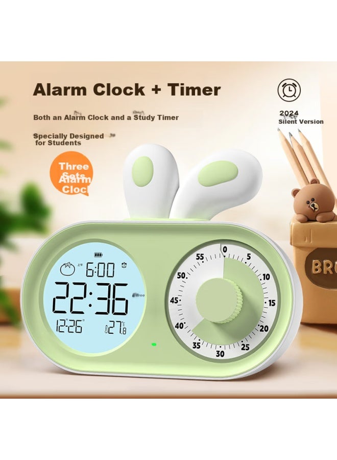 Timess Visual Timer Alarm Clock For Students And Children, Smart Wake-up Device With Night Light, Rechargeable Time Management Tool For Rooms And Timers - Image 5