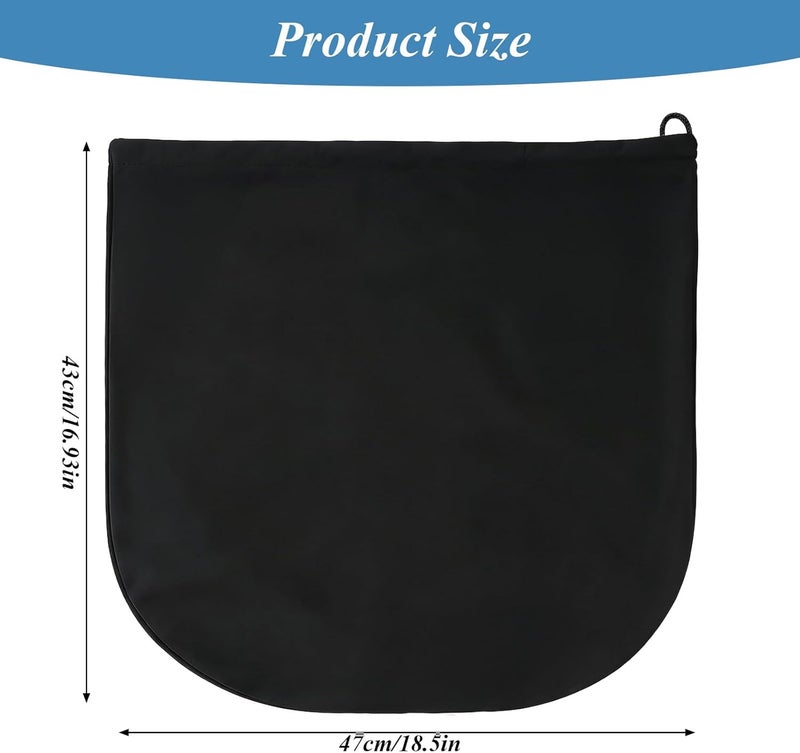 Matwsec 2 PCS Black Helmet Bag with Drawstring for Motorcycle and Sports - Image 2