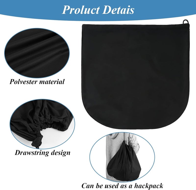 Matwsec 2 PCS Black Helmet Bag with Drawstring for Motorcycle and Sports - Image 4