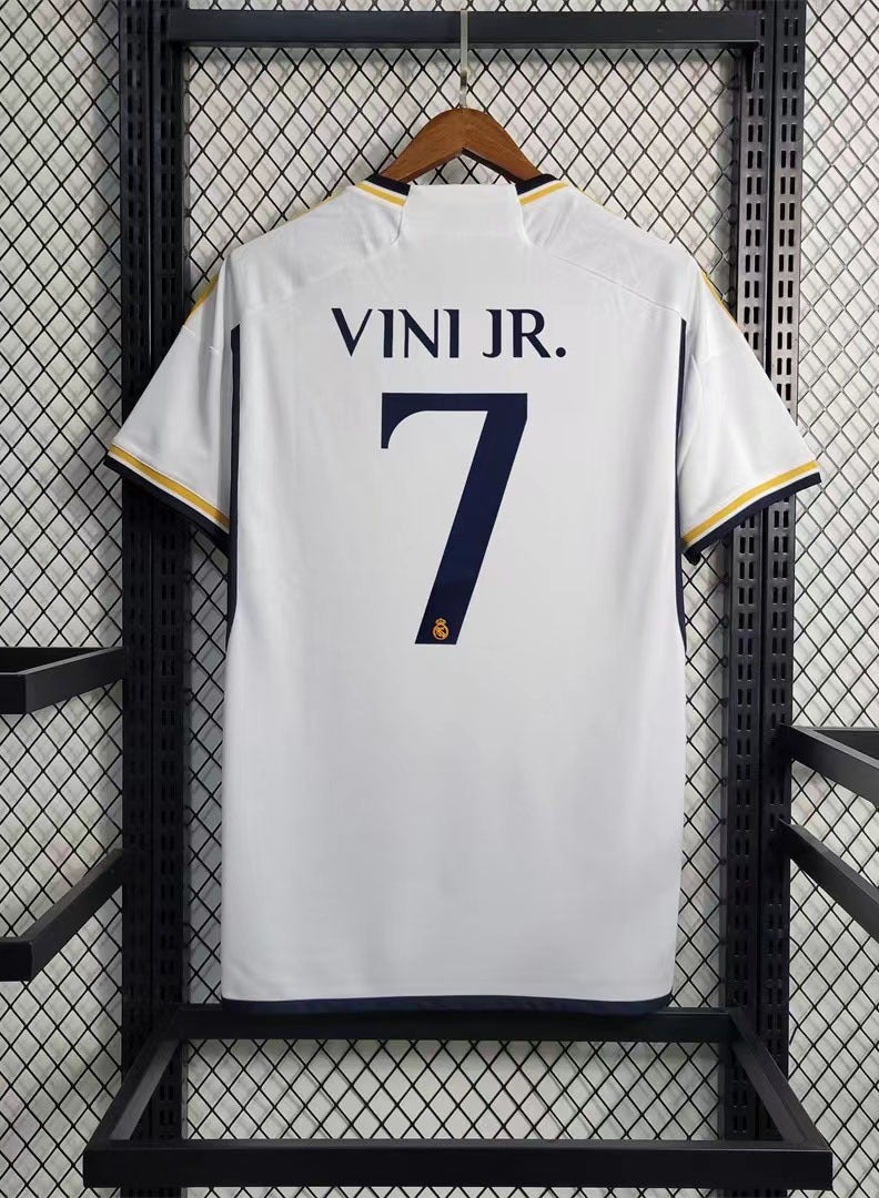 general 23-24 Real Madrid jersey No. 7 Vinicius adult children's football uniform for fans, teenagers and adults  - Image 1