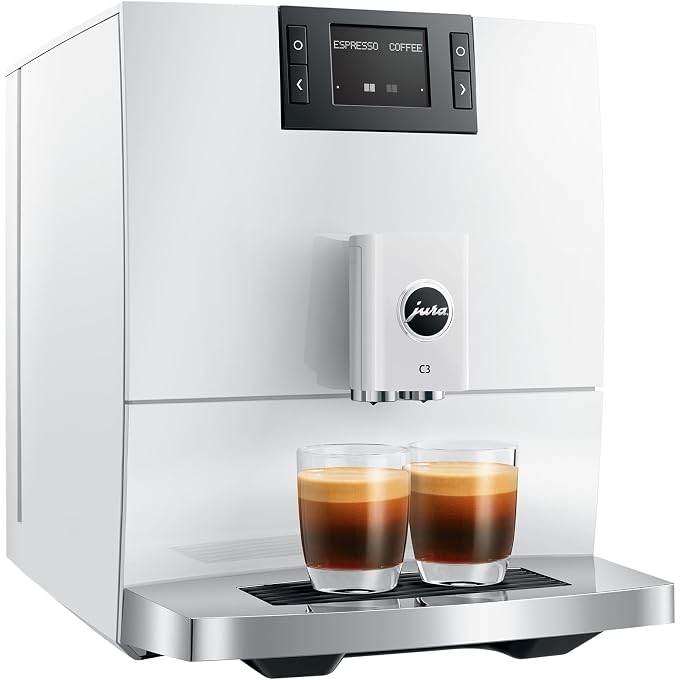 jura C3 Piano White, 15780, Automatic Coffee Machine - Image 3