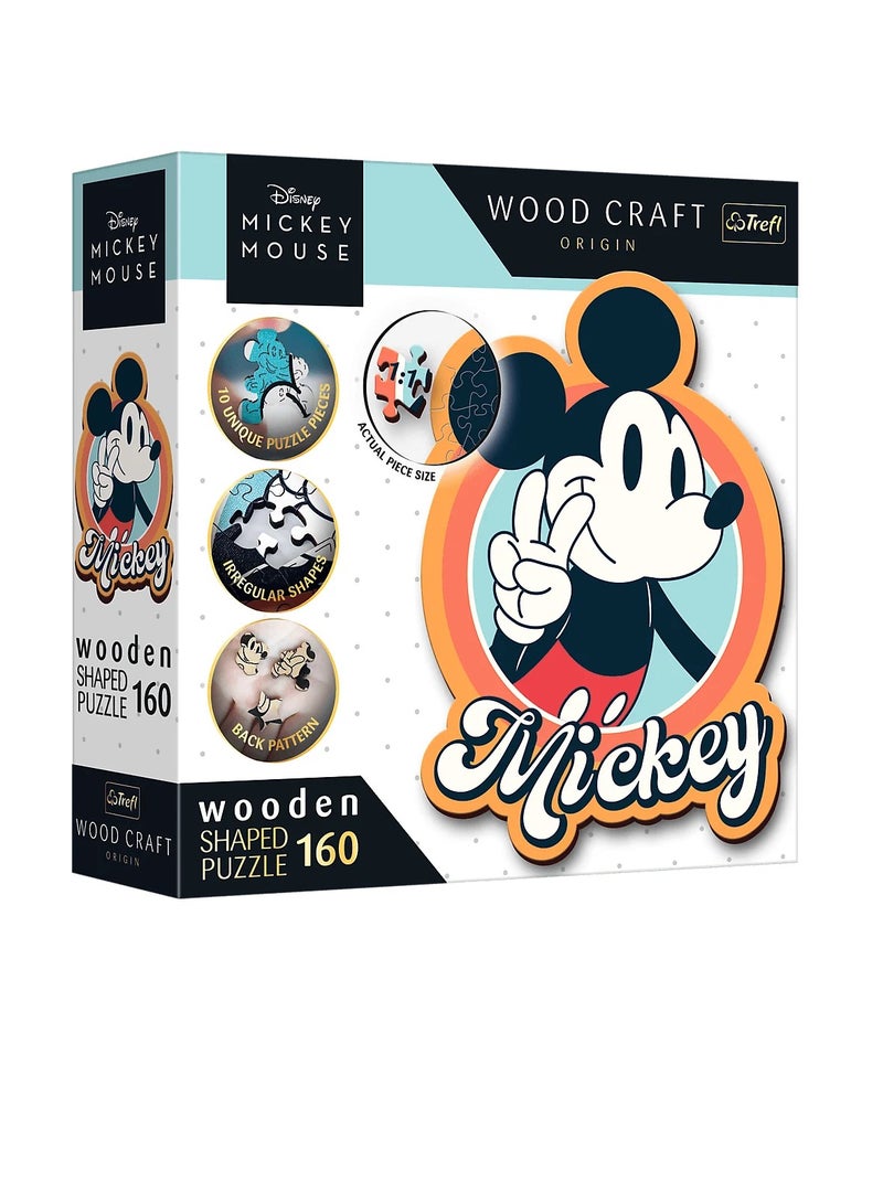 تريفل  بازل ميكي ماوس خشبي ريترو ميكي ماوس - 160 قطعة - 20191 - Image 1