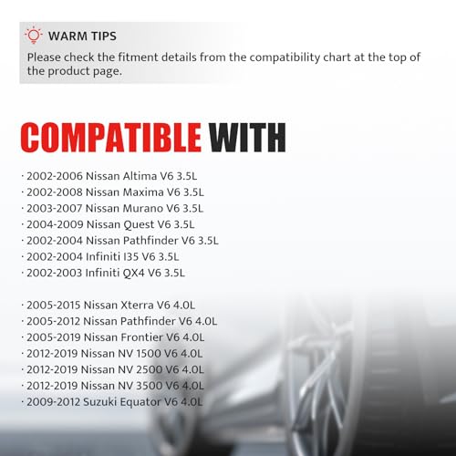 NPAUTO استبدال حزمة ملف الإشعال لـ V6 3.5 4.0 2002 2003 2004 2005 2006 2007 2008 نيسان ماكسيما باثفايندر ألتيمّا فرونتير مورانو كويست إكستيرا 02-04 إنفينيتي I35 QX4، UF349 C1406، مجموعة من 6 - Image 3