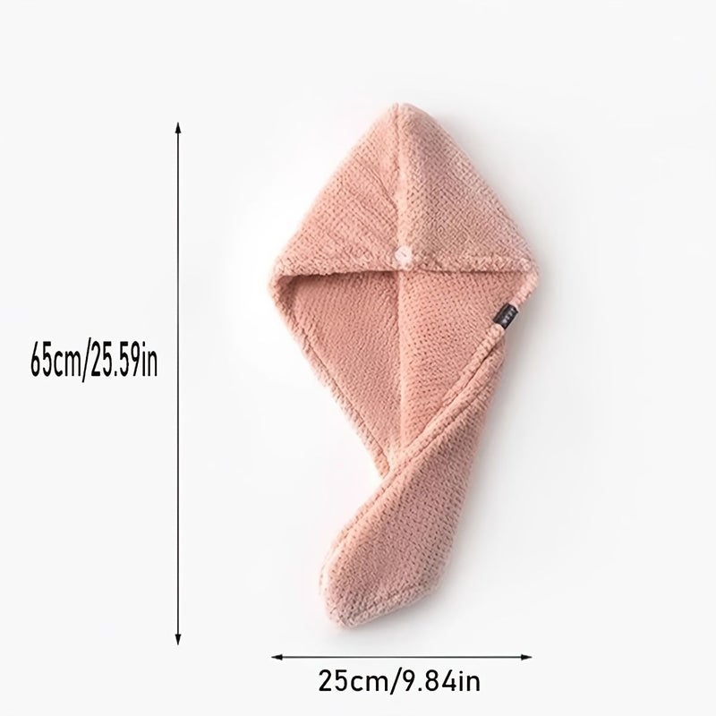 Personalized Custom Name Hair Drying Cap Super Absorbent Quick Dry Thickened Head Wrap For Women Sauce Purple - Image 3