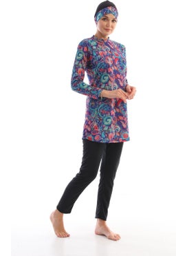 Medipek Fully Covered Lycra Hijab Swimsuit  - Image 1